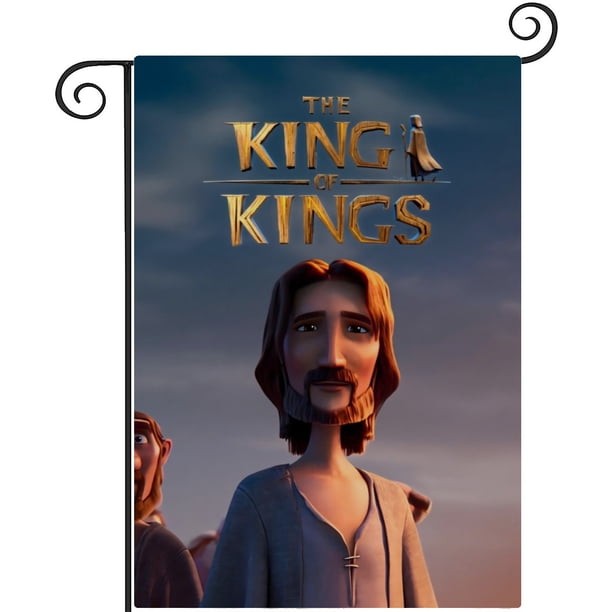 El Rey de Reyes-bandera de jardín temática. Regalo perfecto para fans, amigos y familiares, ideal para actividades al aire libre y decoración de fiestas.28CM*45CM
