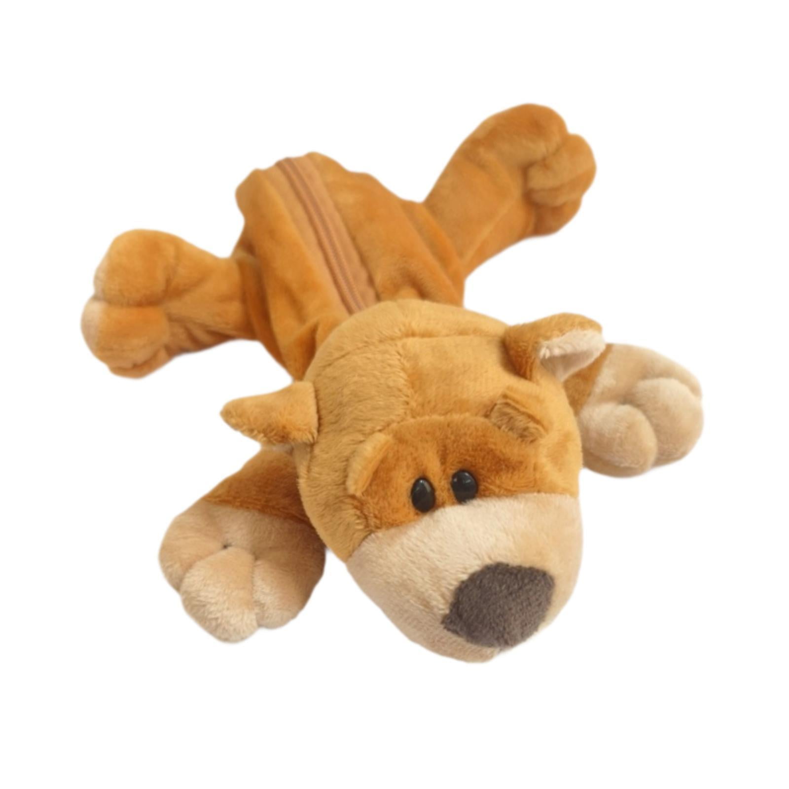 Bothyi - Estuche De Peluche Para Lápices, Bolsa Decorativa De Escritorio, Bolsa Para Bolígrafos, Regalo Navideño Para Niños, Oso