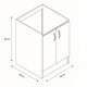 thumbnail image 2 of Módulo Mueble Lavadero Forlady Blanco, 2 of 2
