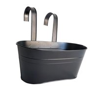 Ioensy - Maceta De Cubo De Hierro, Soporte Para Flores, Porche, Dormitorio, Cubierta Para El Hogar, Maceta Colgante Para Flores