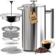 thumbnail image 1 of Cafetera francesa Utopia Kitchen de 1 litro con 2 filtros, 1 of 7