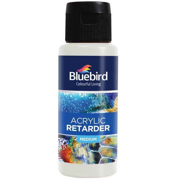 Retardador para pintura acrílica BLUEBIRD 100 ml, aditivo medio
