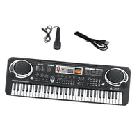 Bothyi - Teclado De Piano Para Niños Instrumento De Música Práctico Portátil Vacaciones Niños Colores Negros Embalaje