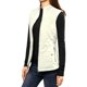 thumbnail image 2 of INSPIRE CHIC Chalecos de Abrigo para Mujer Cuello Alto Chaleco Acolchado con Cremallera Marfil S, 2 of 7