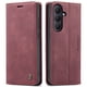thumbnail image 1 of Funda FOXDOCK cartera de cuero retro para FOXDOCK Samsung S26/S26 Plus – Resistente a golpes, ranuras para tarjetas – Roja, 1 of 5