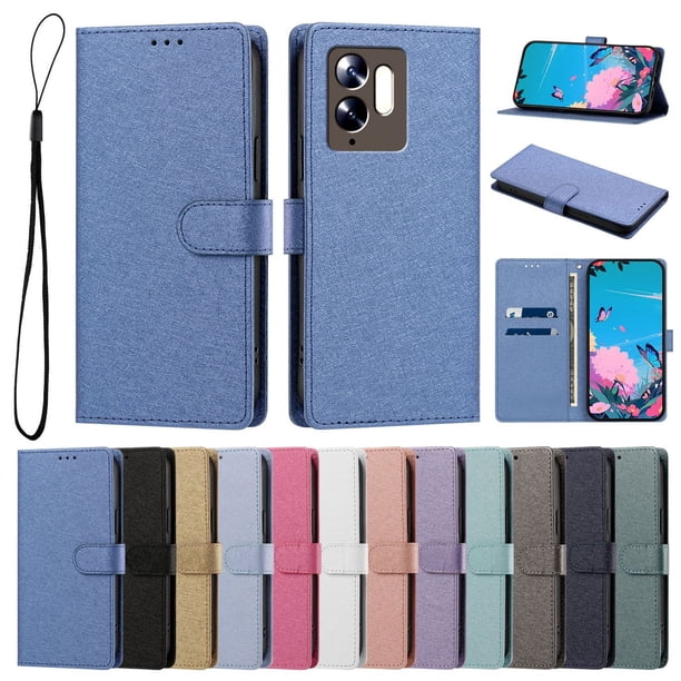 Funda Cartera de PU para Xiaomi Poco C95 Pro con Tarjetas, Azul