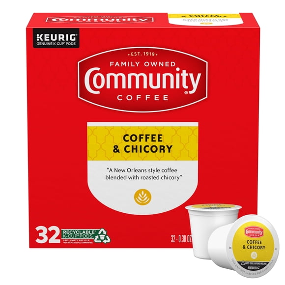 Cápsulas K-Cup Community Coffee 32 unidades Café y Achicoria