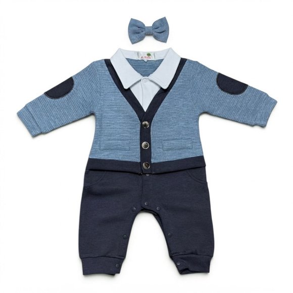 Conjunto Enterito De Botones + Humita Para Niños