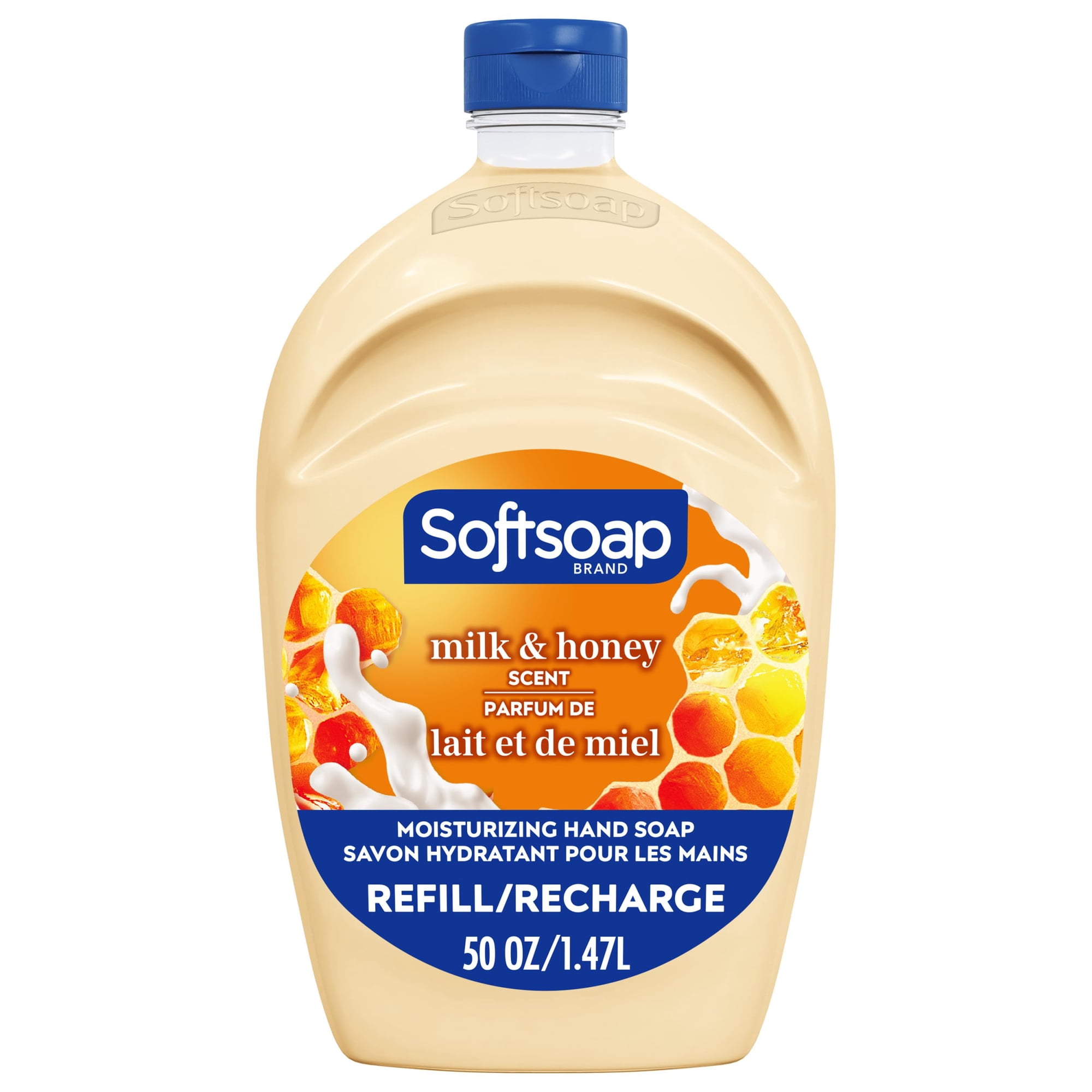 Refill De Jabón Líquido Para Manos Softsoap Con Aroma A Leche Y Miel 1.5l