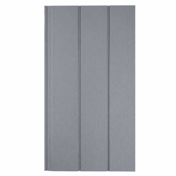 Revestimiento Exterior Siding Metálico Gris Texturado Tres Tablas Caja 10 Un