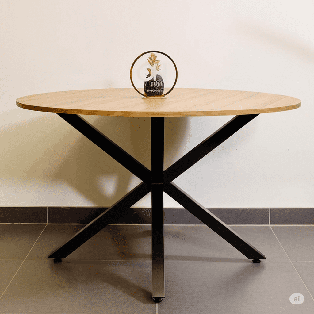 Oh! Mi Hogar ® - Mesa Ohmioh Redonda De Madera