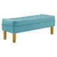 thumbnail image 2 of Banqueta Wood 2c Felpa 01 Turquesa, 2 of 4