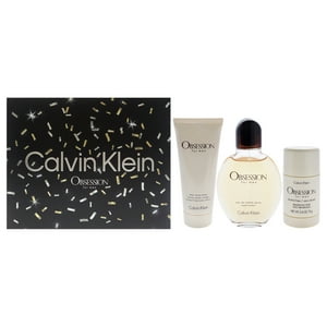 Calvin Klein - Obsession By Para Hombre - Set De Regalo Edt Spray, Desodorante En Barra, Bálsamo Para Después Del Afeitado