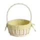 thumbnail image 3 of Cesta Tejida De Mimbre Cesta De Arreglo Floral Premium Natural Para Boda Amarillo, 3 of 5