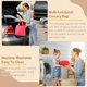 thumbnail image 4 of Uxcell 13x15.4 pulgadas Bolsas de Compras Lavables con Asas a Granel, Bolsas de Comestibles Reutilizables Plegables, Bolsa Ligera Plegable para Compras Almacenamiento Comestibles Viajes, 4 of 7