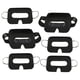 thumbnail image 3 of 100x Máscaras faciales desechables universales Cubierta para los ojos Suave y cómoda Máscara para auriculares Máscara Máscaras para los ojos, Negro, 3 of 5