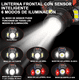 thumbnail image 2 of Lámpara Minero Recargable Con Sensor Inteligente, 6 Modos De Iluminación, 500m De Alcance, Linternas Tacticas, Ipx46, Ajuste De Brillo Y Enfoque,linterna Minera Recargable Inductivo Linterna, 2 of 3