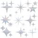 thumbnail image 1 of 27 pegatinas de estrellas para ventana: anticolisión para proteger a las aves de colisiones, vinilo prismático no adhesivo, pegatinas de arcoíris., 1 of 6