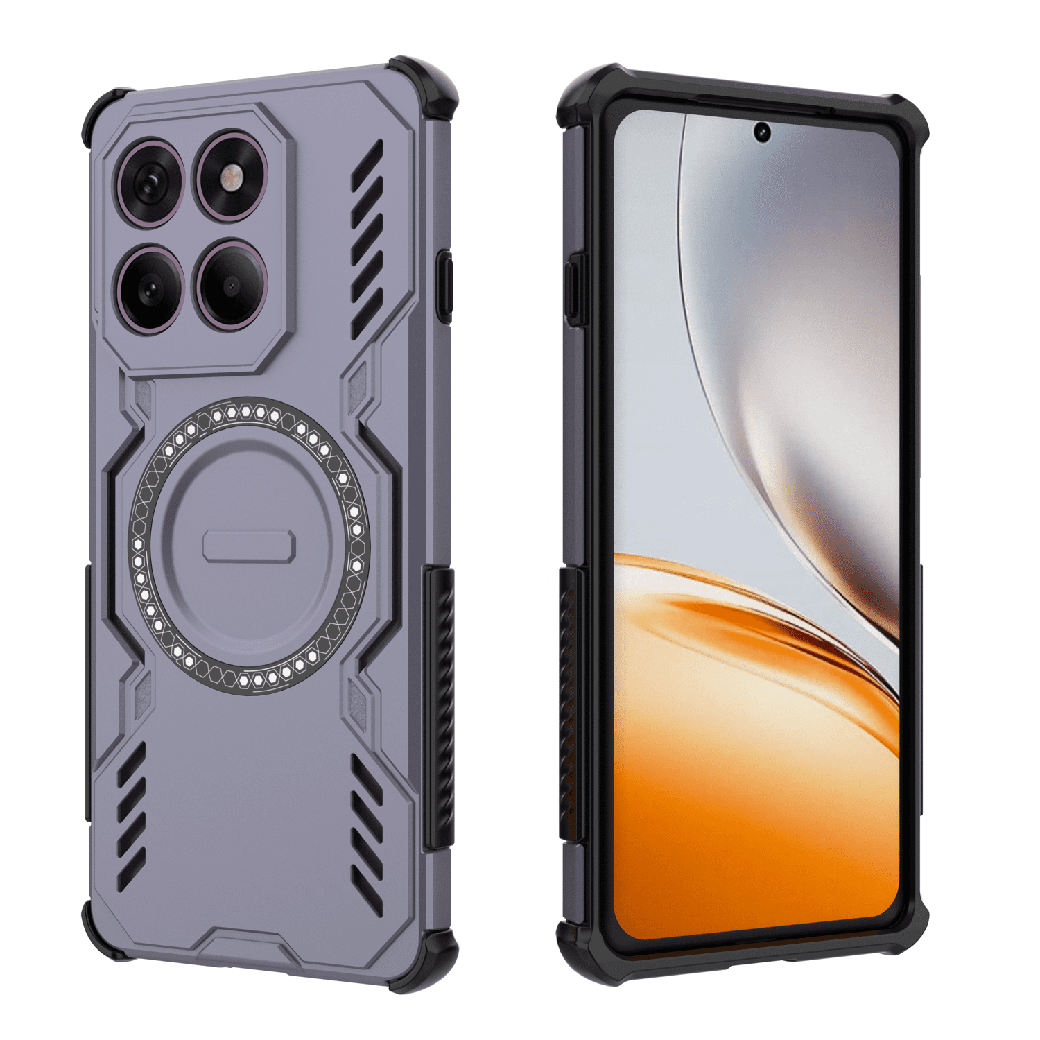 Funda Foxdock Para Motorola Edge 60 Pro 5g , Magnética, Resistente A Golpes, Con Soporte, Unisex, Carga Inalámbrica