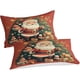 thumbnail image 3 of Juego de ropa de cama de Papá Noel, funda nórdica de microfibra, funda de edredón con estampado 3D y juego de 3 fundas de almohada para niños y adultos con cremallera., 3 of 3