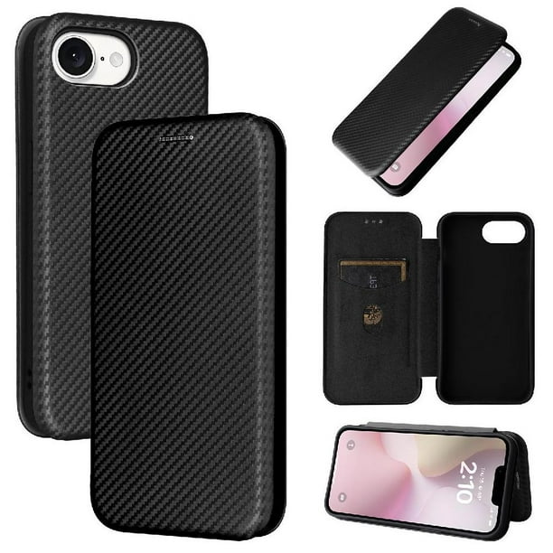 Funda Flip Para Iphone 16e - Funda Magnética De Negocios, Funda Protectora Delgada