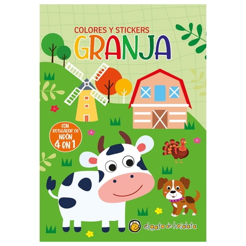 Editorial Guadal - Libro Granja-Colores Y Stickers