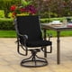 thumbnail image 2 of Cojín Arden para silla de comedor y patio al aire libre, paquete de 2 unidades, color negro Leala, 2 of 9