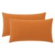 thumbnail image 1 of REGALWOVEN Paquete de 2 fundas de almohada de algodón, fundas de almohada suaves con cierre de sobre, unisex, resistentes a las arrugas, fundas de cama duraderas Caramelo - Amarillo Queen, 1 of 5