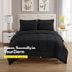 thumbnail image 2 of Juego de ropa de cama Sweet Home Collection Dorm Room Twin XL negro, 2 of 6