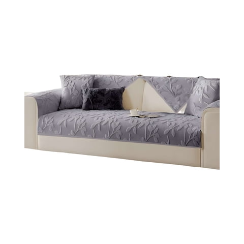 Genérico - Pack De 5 Fundas Para Sofa Con Diseño H4 Gris Claro