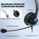 thumbnail image 4 of Auriculares MKJ para teléfonos Cisco Dual Ear con micrófono con cancelación de ruido, 4 of 7