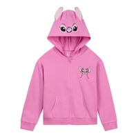 Sudadera Con Capucha Disney Lilo & Stitch Angel Cosplay Rosa Brillante 5T Niña