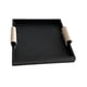 thumbnail image 3 of Bandeadora de joyas Bandeja de joyería Mesa de café Mesa de café Centropítore Basquillo Bandeja de almacenamiento para decoración de tocador de baño Cuadrado negro, 3 of 5