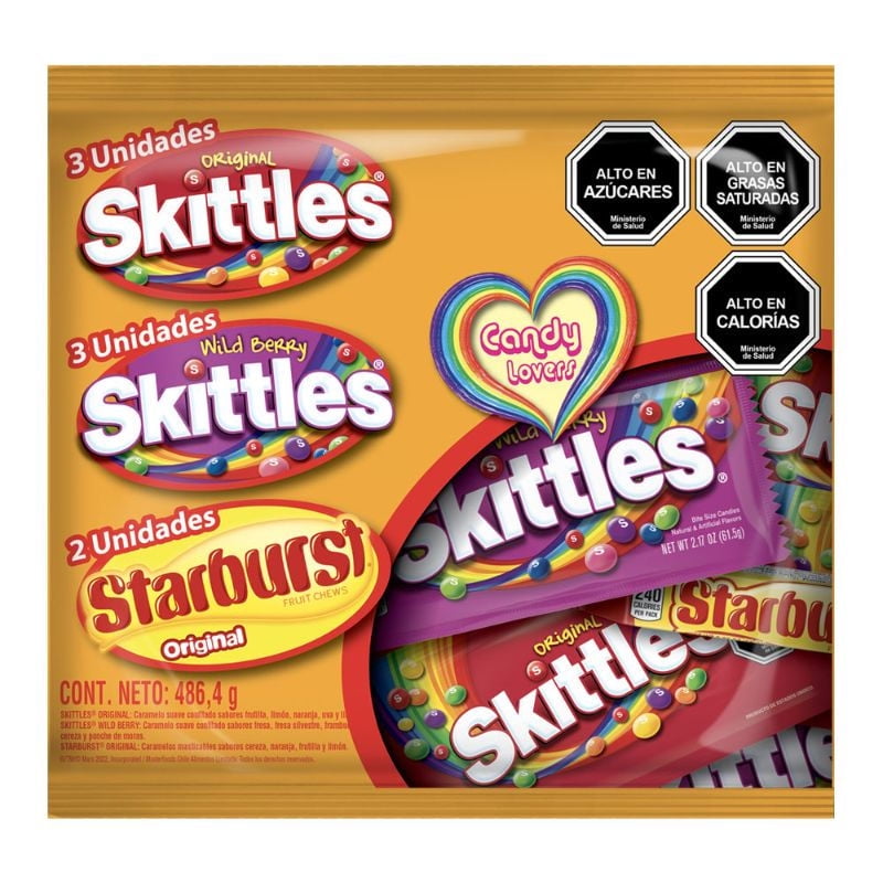 Pack Candy Lovers - Skittles - Starburst