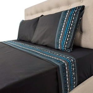 Chantilly - Sabanas 144H Estampadas Grecas Azules King