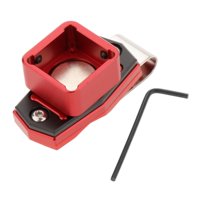 Magideal - Soporte Magnético Para Tiza De Billar Para Cinturón Con Caja De Tiza Con Llave, Soporte Portátil De Aluminio Para Tiza De Billar, Mini , Rojo