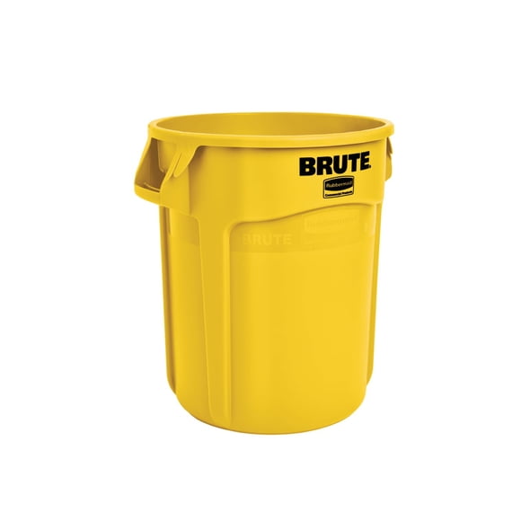 Bote de basura Rubbermaid Commercial Products BRUTE 10 L, color amarillo