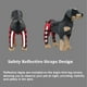 thumbnail image 3 of Rodillera ajustable para perro, doble soporte para patas traseras con bisagras de metal y cinturones de seguridad reflectantes (rojo), 3 of 6