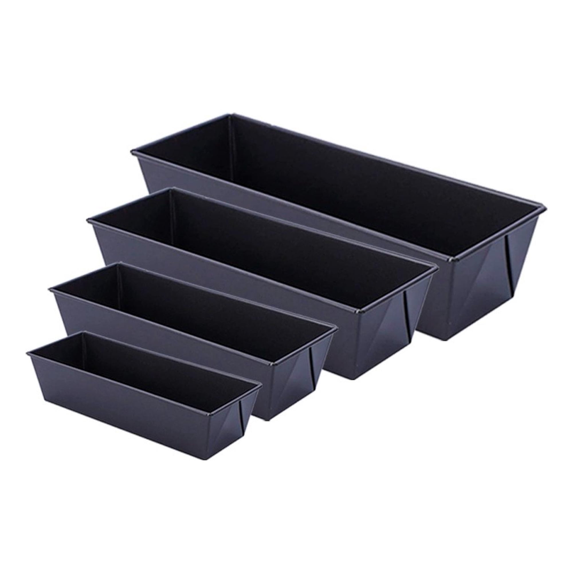 Pasteleriuscl - Pack X4 Molde Pan Molde Para Pan De Molde Pan 20,25,30,35cm Gris Oscuro