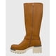 thumbnail image 5 of Bota para mujer Cafe bajo la rodilla correa con hebilla, 5 of 5