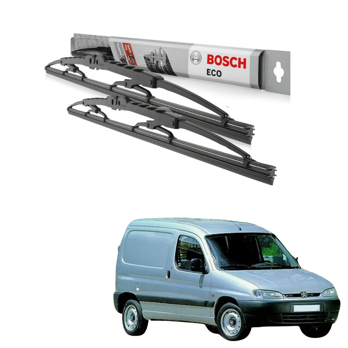 Plumillas Bosch Eco Para Peugeot Partner 2000-2004