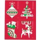 thumbnail image 1 of Tarjetas de Felicitación para Fiesta de Navidad 100 unidades Autoadhesivas, 1 of 6