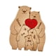 thumbnail image 4 of Bear Family Wooden Art Puzzle Familia Diy De Osos Para Navidad Avaloramiento 5 Osos, 4 of 5