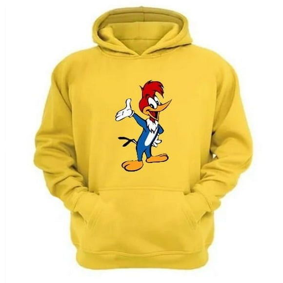 Polerón Canguro El Pájaro Loco Amarillo Talla Xs Unisex
