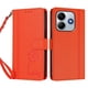 thumbnail image 3 of Funda Cartera Trébol para Xiaomi Redmi Note 14 4G con Ranuras Tarjetas y Carga Inalámbrica Naranja, 3 of 6
