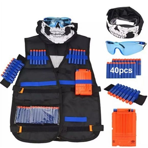 Kit Chaleco Táctico Para Niños Nerf Dardos Guns N-strike
