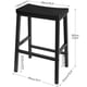 thumbnail image 3 of Taburetes de bar HOOBRO BB02MD01, juego de 2 sillines de 60 cm, color negro, 3 of 7