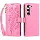 thumbnail image 2 of Funda Billetera Floral en Relieve samsung galaxy S23 con Tarjetero y Cremallera Rosa, 2 of 6