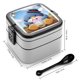 thumbnail image 2 of Tuxedo Sam Fiambrera de Doble Capa, Contenedor de Almuerzo Portátil Apilable, Almacenamiento de Alimentos Hermético a Prueba de Fugas, 1000ml, 2 of 6