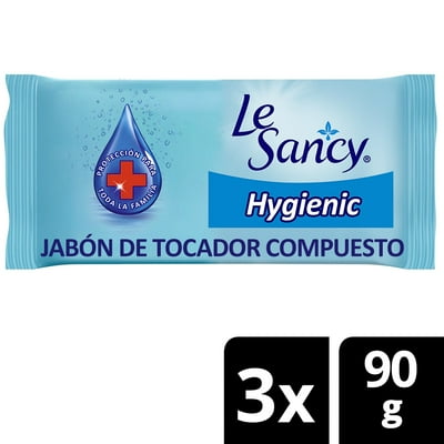Jabón Hygienic Barra Pack 3Un 90 G Le Sancy